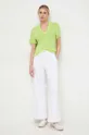 Λευκό μπλουζάκι Boss Orange πράσινο