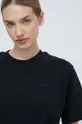 μαύρο Βαμβακερό μπλουζάκι New Balance