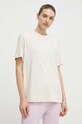New Balance t-shirt bawełniany WT41501LIN bawełna beżowy WT41501LIN