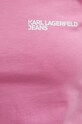 Βαμβακερό μπλουζάκι Karl Lagerfeld Jeans 241J1700 ροζ