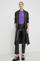 Karl Lagerfeld Jeans pamut póló 241J1700 lila SS24