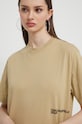 Pamučna majica Karl Lagerfeld Jeans bež 241J1707
