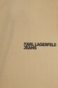Pamučna majica Karl Lagerfeld Jeans 241J1707 bež