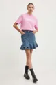 Karl Lagerfeld Jeans t-shirt in cotone rosa