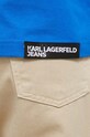 Karl Lagerfeld Jeans t-shirt bawełniany 241J1714 niebieski
