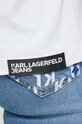 Karl Lagerfeld Jeans tricou din bumbac 241J1715 alb