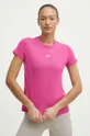 różowy Reebok t-shirt treningowy ID TRAIN
