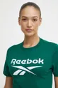 zelena Bombažna kratka majica Reebok Identity