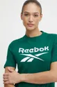 πράσινο Βαμβακερό μπλουζάκι Reebok Identity