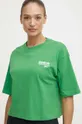 zelená Bavlnené tričko Reebok