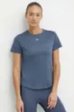 niebieski Reebok t-shirt do biegania Damski