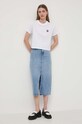 Хлопковая футболка Karl Lagerfeld 241W1760 белый SS24
