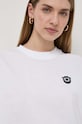 Хлопковая футболка Karl Lagerfeld белый 241W1760