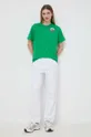 Bombažna kratka majica Karl Lagerfeld x Darcel Disappoints zelena