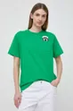 zelena Bombažna kratka majica Karl Lagerfeld x Darcel Disappoints