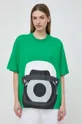 zielony Karl Lagerfeld t-shirt bawełniany x Darcel Disappoints