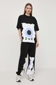 Bavlněné tričko Karl Lagerfeld x Darcel Disappoints 241W1762 černá SS24