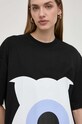 Хлопковая футболка Karl Lagerfeld x Darcel Disappoints чёрный 241W1762
