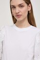 Βαμβακερό μπλουζάκι Karl Lagerfeld λευκό 241W1711