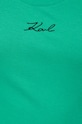 Βαμβακερό τοπ Karl Lagerfeld 241W1712 πράσινο