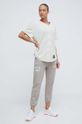 Under Armour t-shirt Project Rock 1382707 beżowy SS24