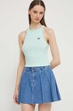 Pamučni top Superdry zelena W6011889A.2IT