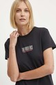 The North Face t-shirt bawełniany nadruk czarny NF0A87E9JK31