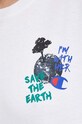 Champion t-shirt bawełniany 117179 biały
