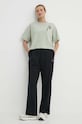 Champion tricou din bumbac 117231 verde SS24