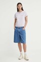 Levi's t-shirt bawełniany A7212 fioletowy SS25