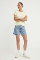 Bavlnené tričko Levi's A7212 žltá SS25