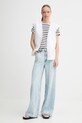 Памучна тениска Levi's A7247 бял SS25