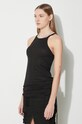 Rick Owens top din bumbac Racer Back Tank negru DS01D1119.BH.09