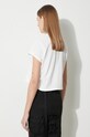 Ρούχα Βαμβακερό μπλουζάκι Rick Owens Cropped Small Level T-Shirt DS01D1207.RN.11 λευκό