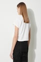 Odzież Rick Owens t-shirt bawełniany Cropped Small Level T-Shirt DS01D1207.RN.11 biały