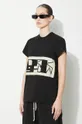 μαύρο Βαμβακερό μπλουζάκι Rick Owens Small Level T-Shirt