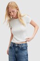 AllSaints tricou din bumbac STEVIE TEE uni gri W102JA