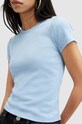 Хлопковая футболка AllSaints STEVIE TEE W102JA голубой SS24