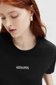 Βαμβακερό μπλουζάκι AllSaints FORTUNA μαύρο