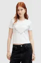 biały AllSaints t-shirt bawełniany PERTA Damski