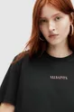 Βαμβακερό μπλουζάκι AllSaints CREDI BOYFRIEND μαύρο