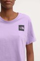 The North Face tricou din bumbac NF0A87NBQZI1 violet