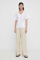 By Malene Birger bluza Q72079005 alb SS24