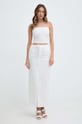Ľanový top Bardot SITA 59261TB.IVORY biela SS24