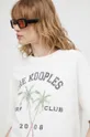 béžová Bavlnené tričko The Kooples