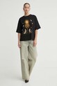 Never Fully Dressed t-shirt bawełniany NFDTO143.Black czarny SS24