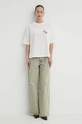 Βαμβακερό μπλουζάκι Never Fully Dressed NFDTO654.White λευκό SS24