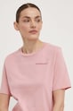 Bavlnené tričko Peak Performance ružová G79571