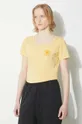 κίτρινο Μπλουζάκι Fjallraven 1960 Logo T-shirt W