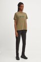 Fjallraven t-shirt Fjällräven Logo Tee W F87146.620 zielony AW24